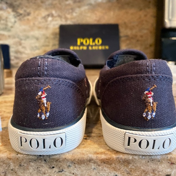 Ralph Lauren Polo baby kiddie slip ons!! - Picture 2 of 4